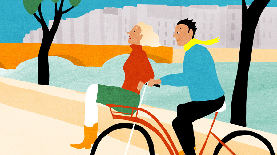 VanMoof Blog illustration bikes paris new york international illustration Agnes Loonstra